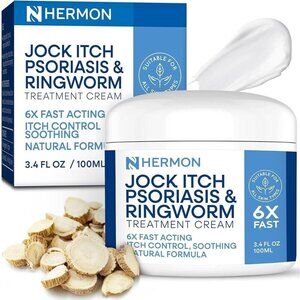 Hermon Health Jock Itch Psoriasis & Ringworm Treatment Cream‎